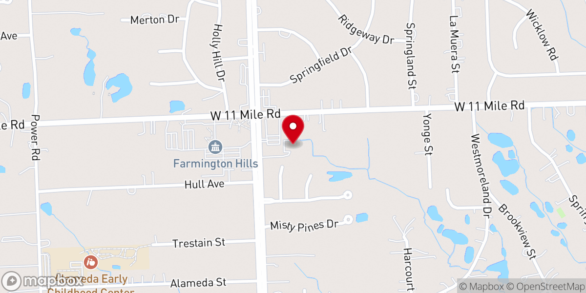 Map showing location of Church in Farmington