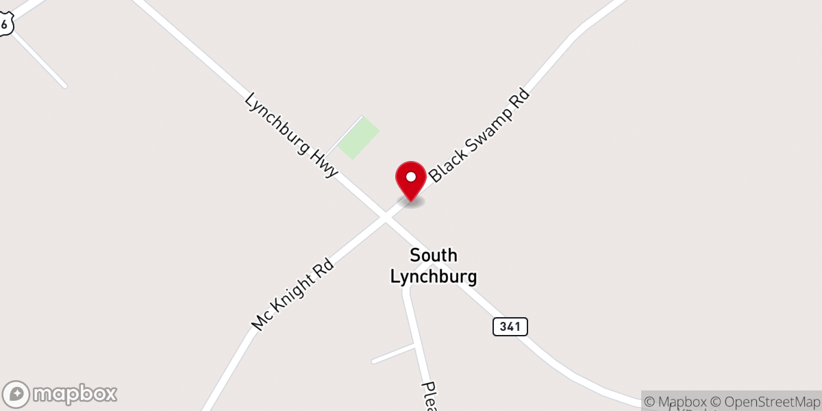 Map showing location of Warren Chapel United Methodist Church