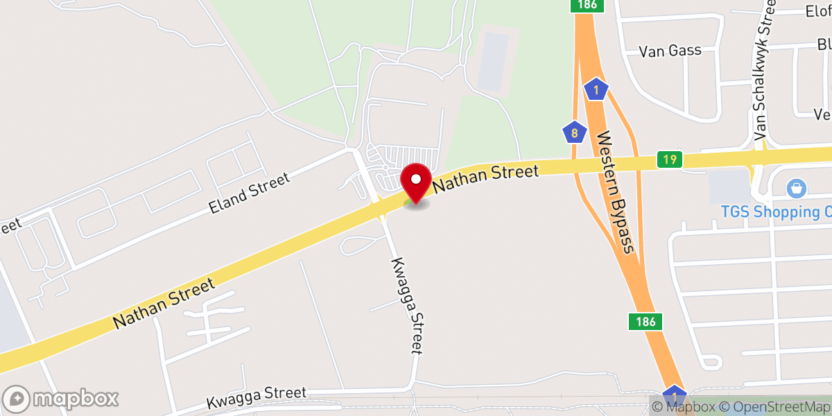 Map showing location of Shalom Family Church