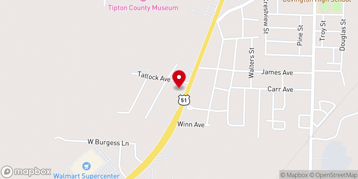 Map showing location of St. Alphonsus Catholic Church