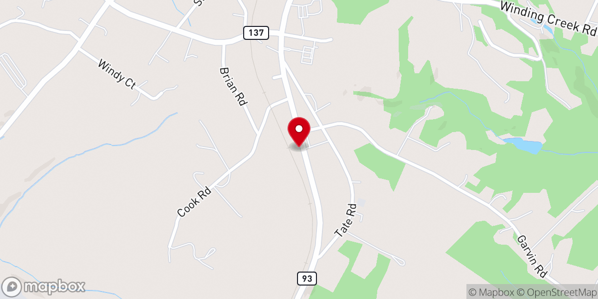 Map showing location of Free life Fellowship Church