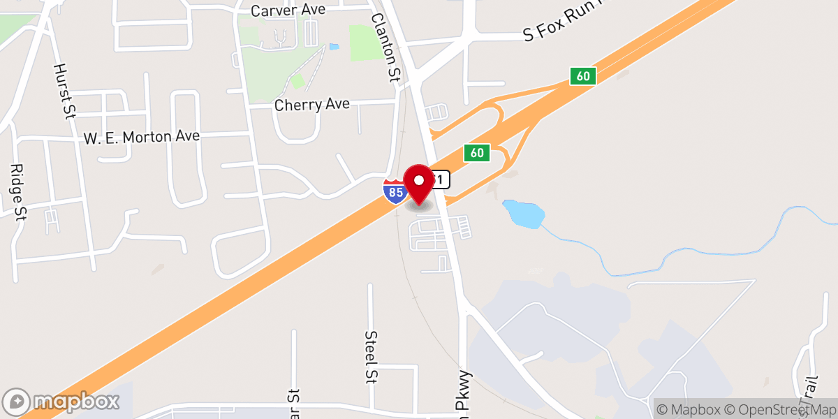 Map showing location of Fellowship of Faith Christian Center