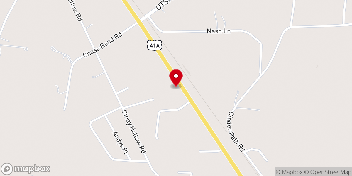 Map showing location of Grace Community Church