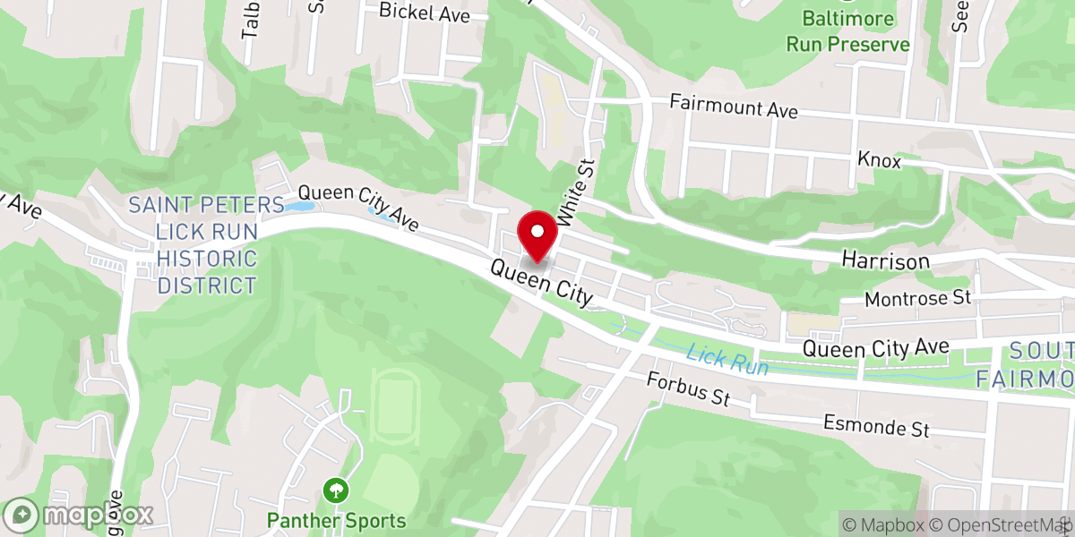 Map showing location of San Antonio Catholic Church