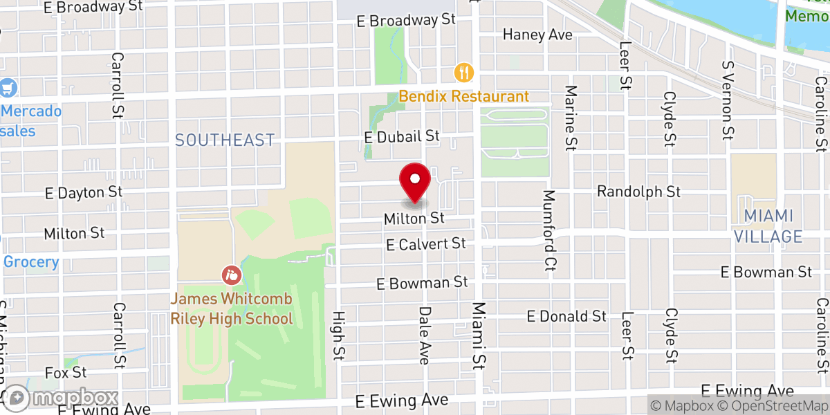 Map showing location of Emmaus Evangelical Lutheran Church