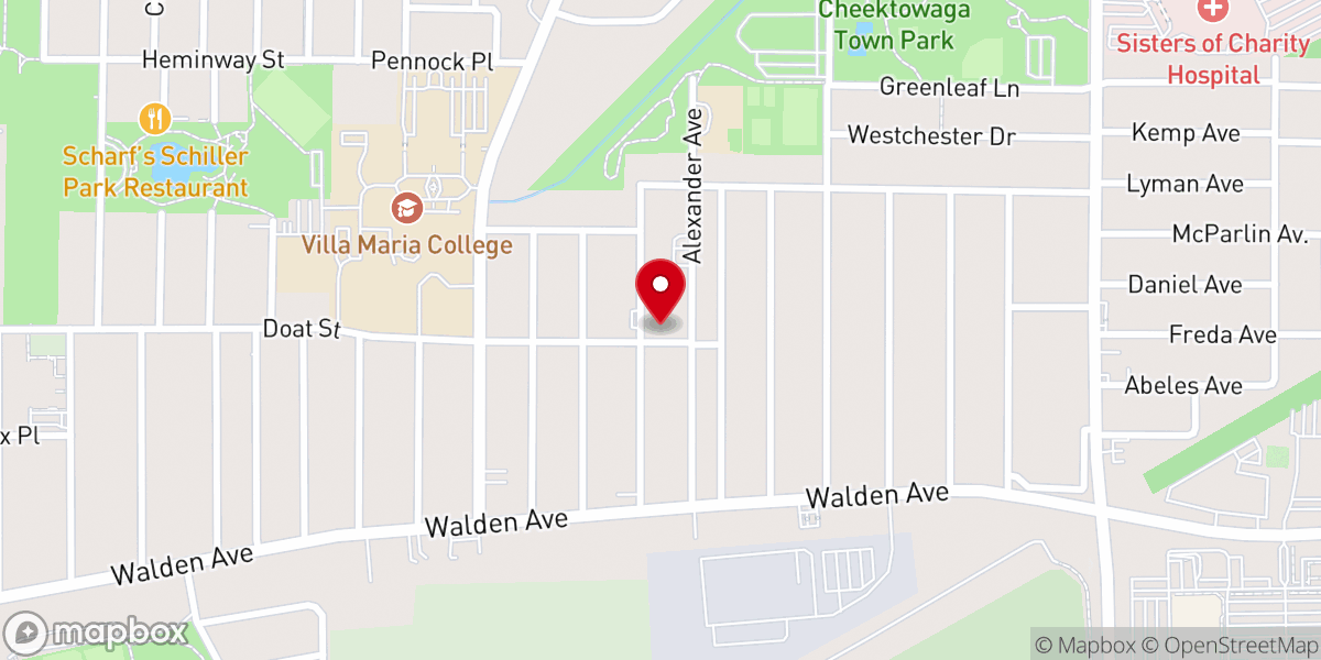 Map showing location of St. John Gualbert Church
