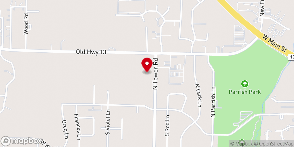 Map showing location of Grace United Methodist Church