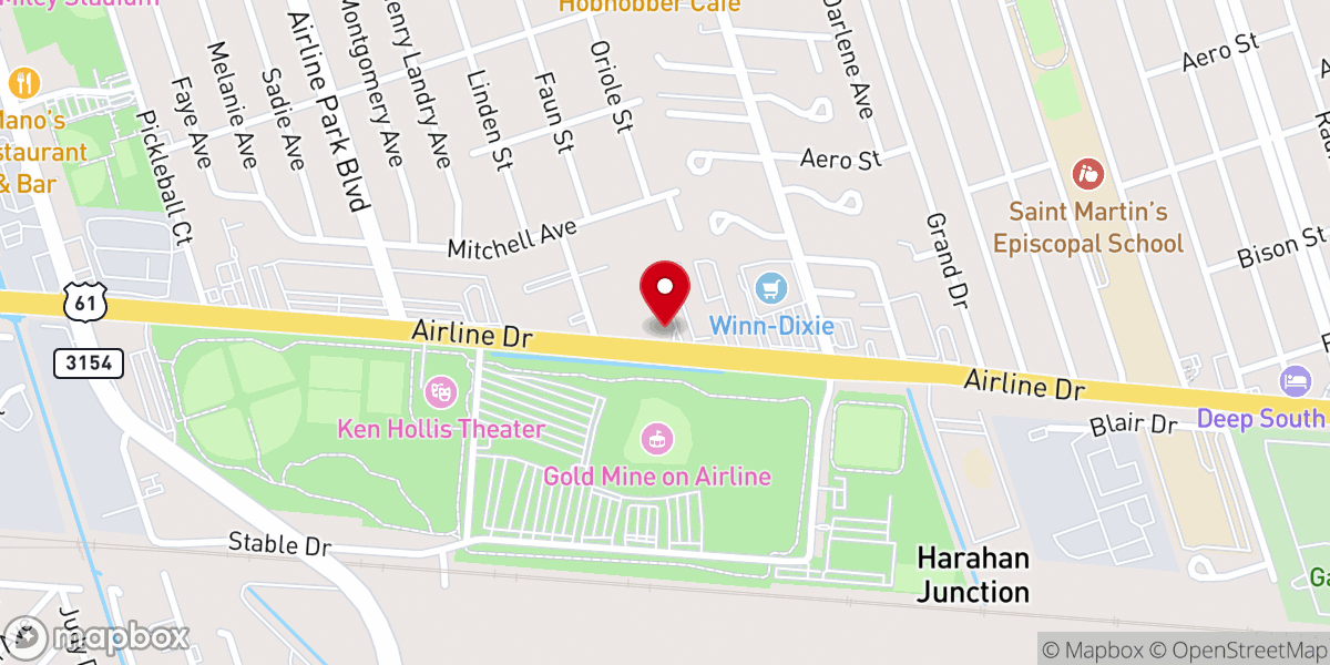 Map showing location of New Life Church