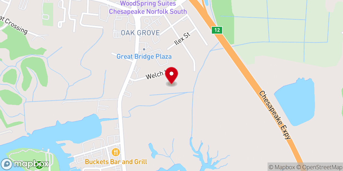 Map showing location of St. Stephen Christian Church