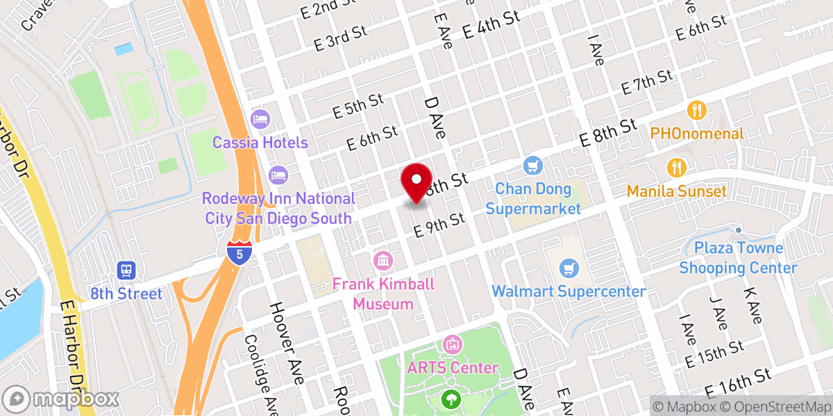 Map showing location of First United Methodist Church