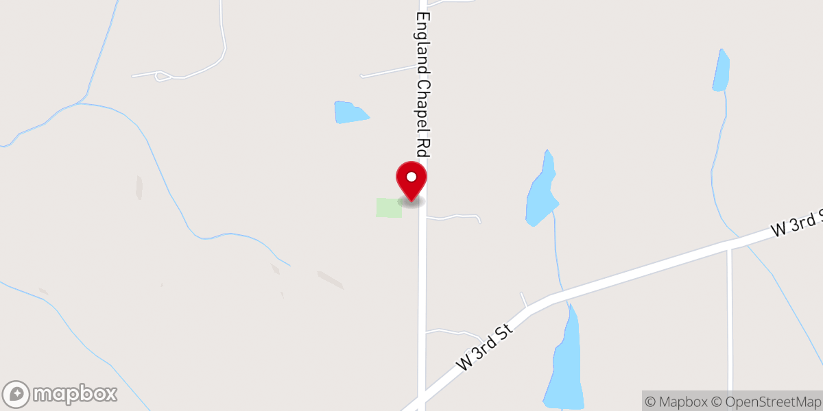 Map showing location of Bold Springs CME/Church