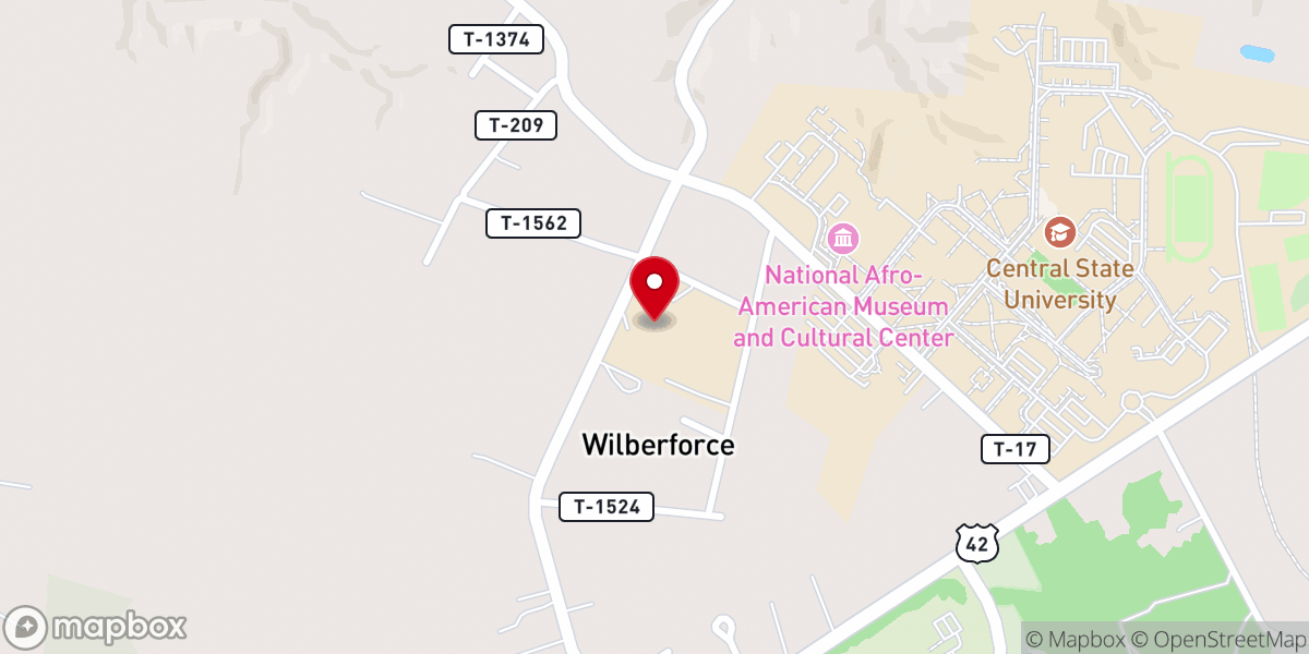 Map showing location of Holy Trinity AME Church