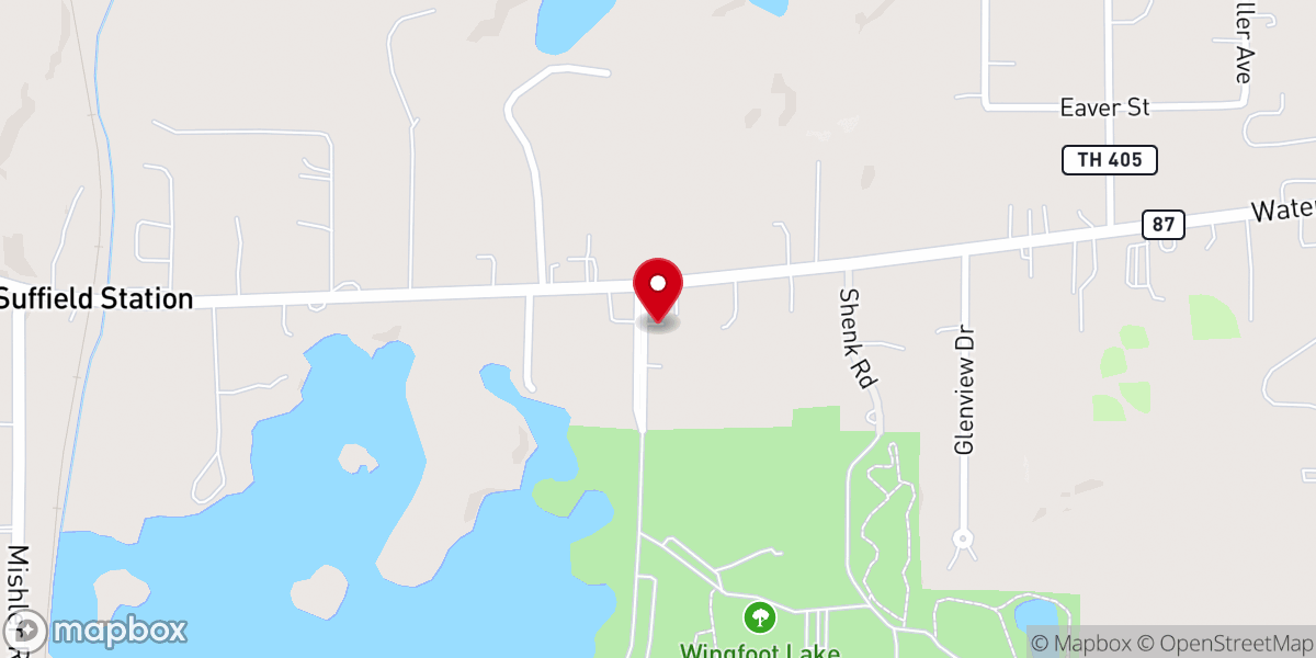 Map showing location of Pack Ernest