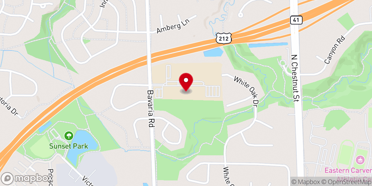 Map showing location of Grace Church Chaska Campus