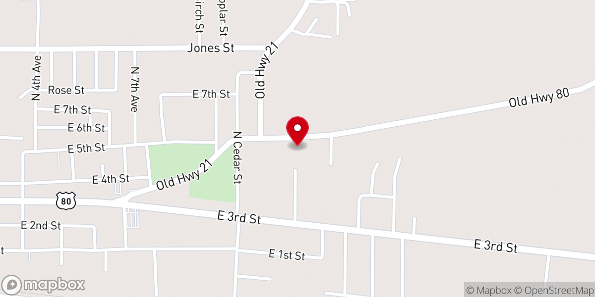 Map showing location of Solid Rock Church of Jesus