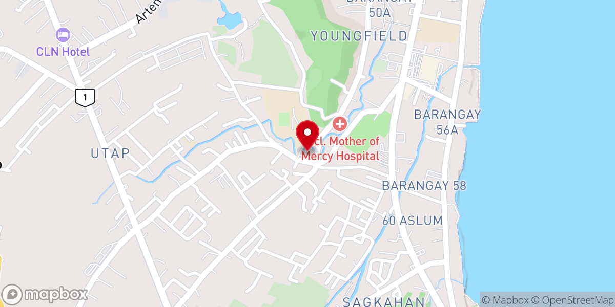 Map showing location of Utap Road CHURCH OF CHRIST