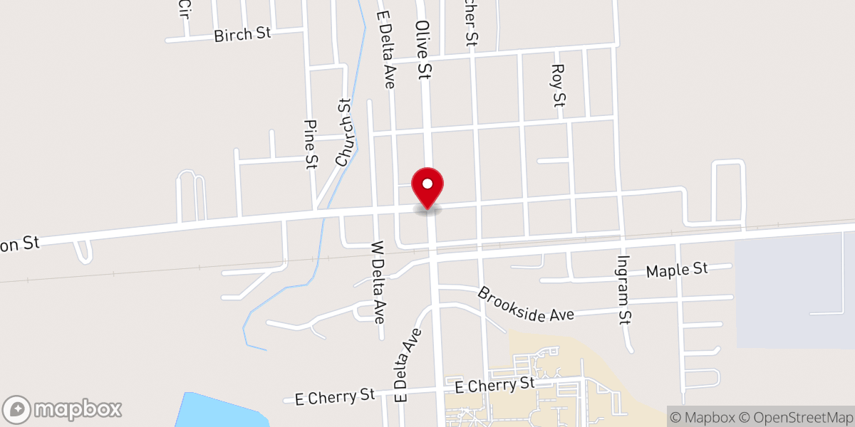 Map showing location of Moorhead Church of God