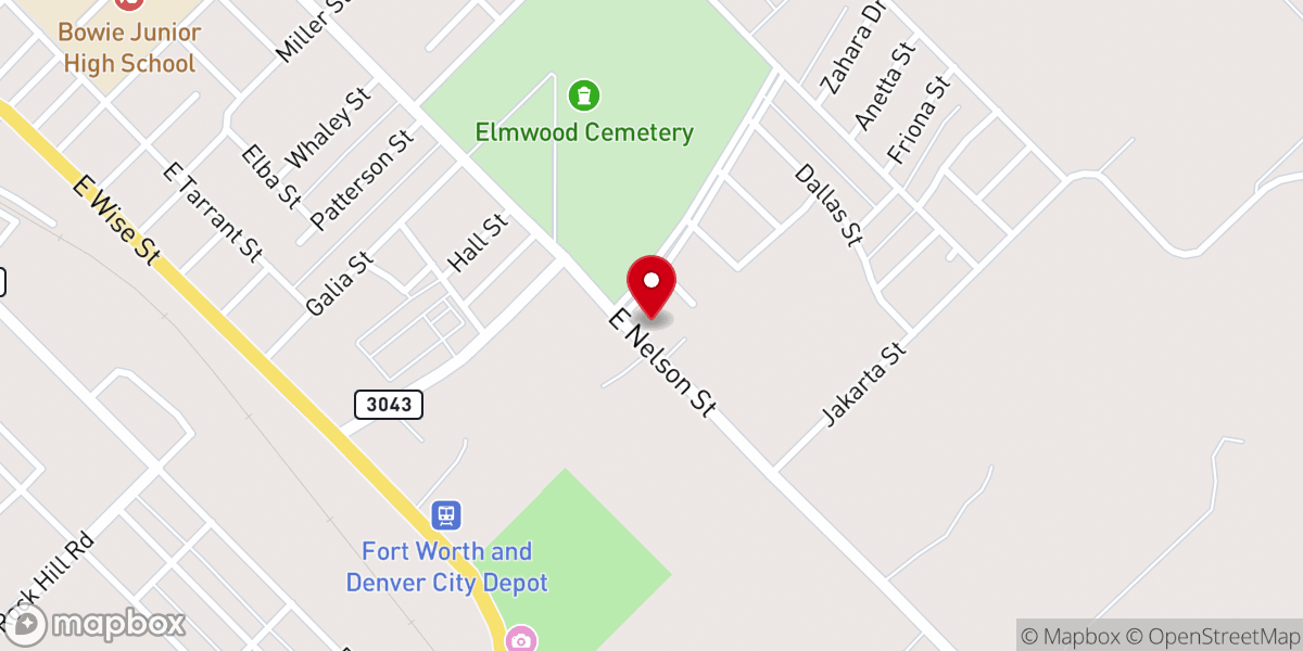 Map showing location of Faith Baptist Church