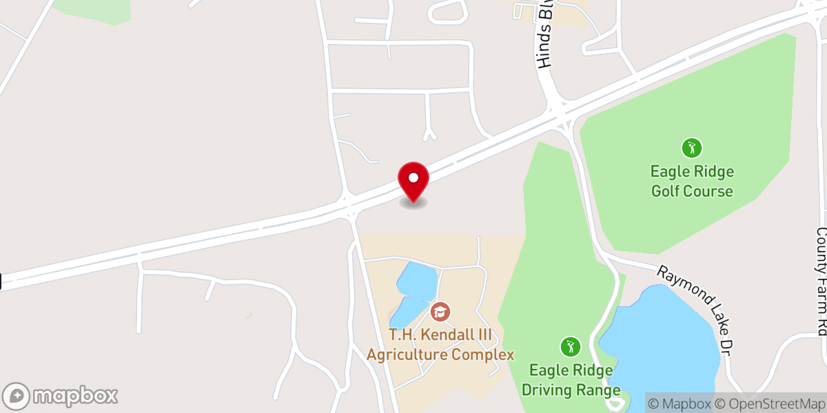 Map showing location of Belmont Baptist Church