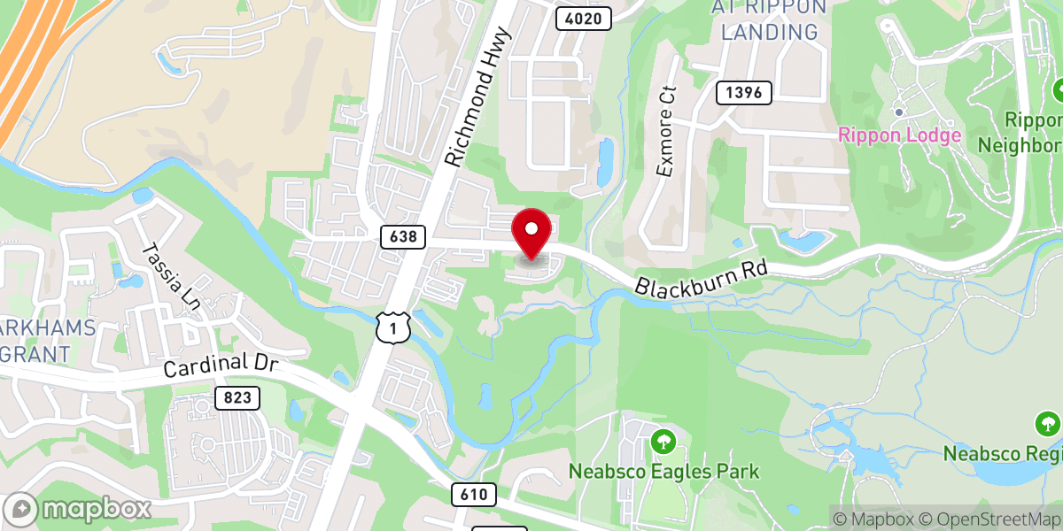 Map showing location of Good Shepherd Lutheran Church