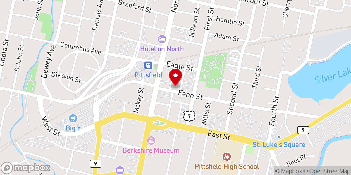 Map showing location of First United Methodist Church