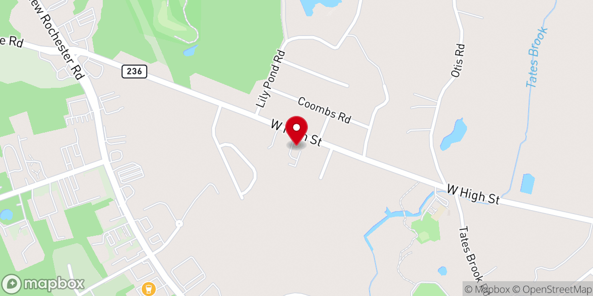 Map showing location of First Parish United Church