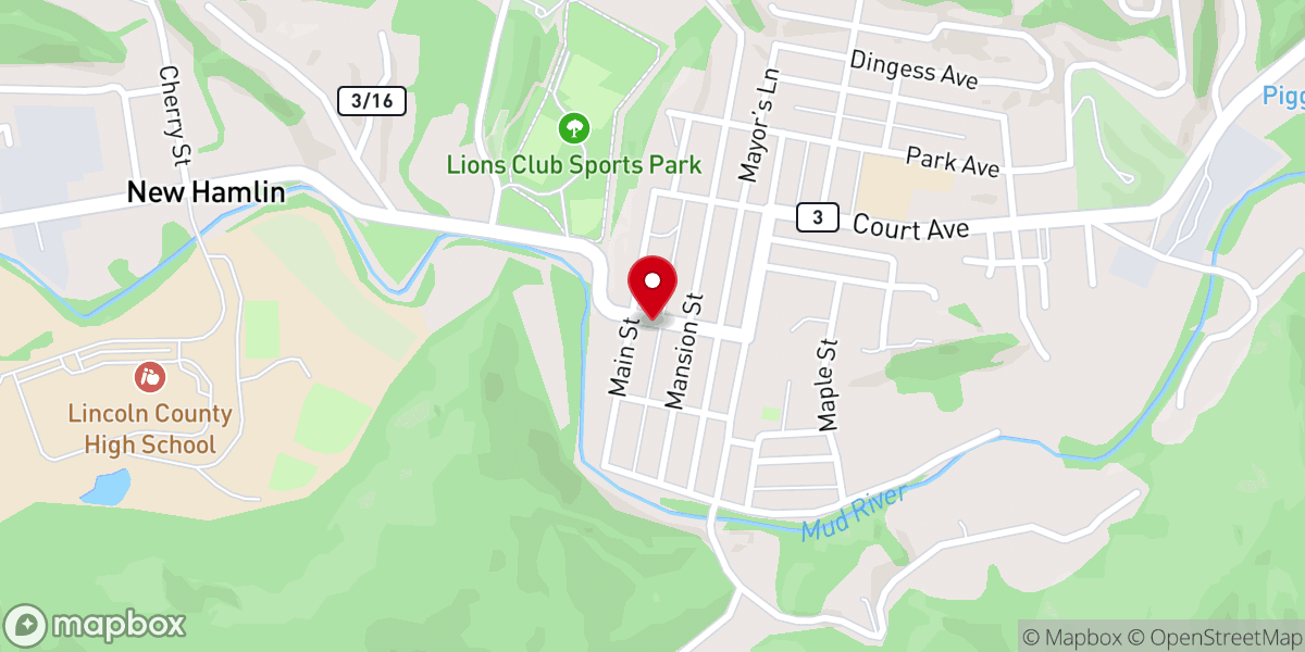 Map showing location of Bread from Heaven Food Pantry