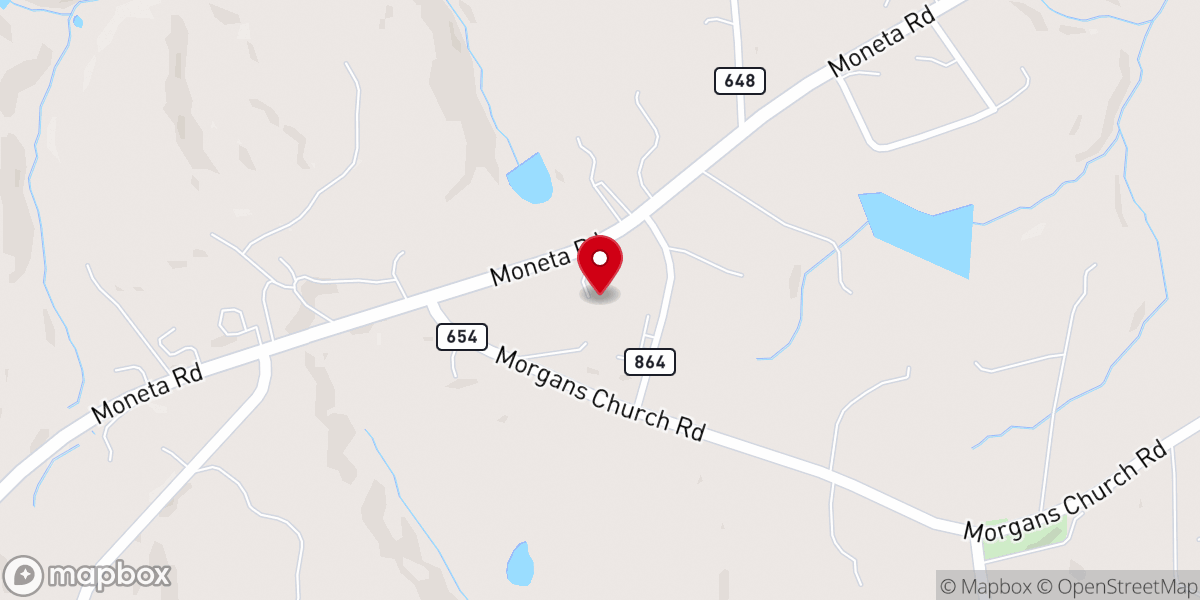Map showing location of Promise Land Baptist Church