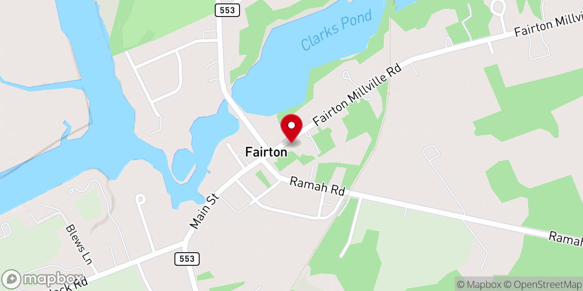 Map showing location of Church of God in Christ