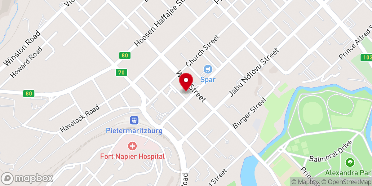 Map showing location of Christ Embassy