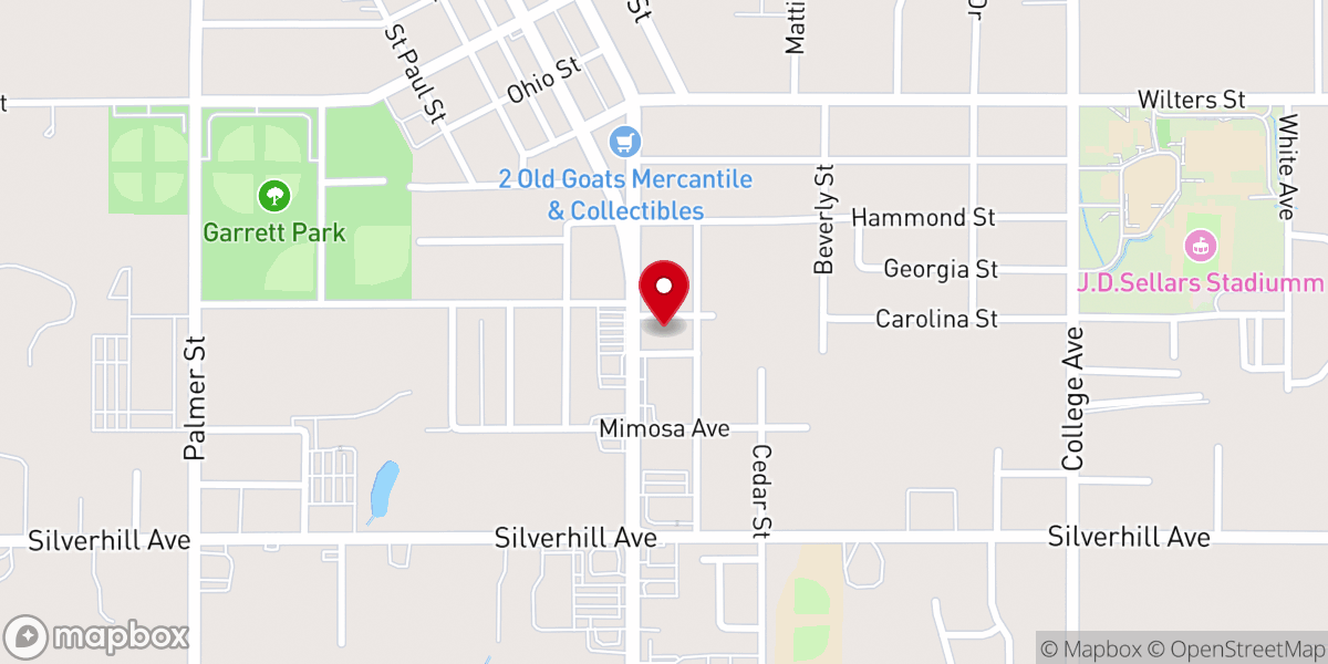 Map showing location of Robertsdale United Methodist Church