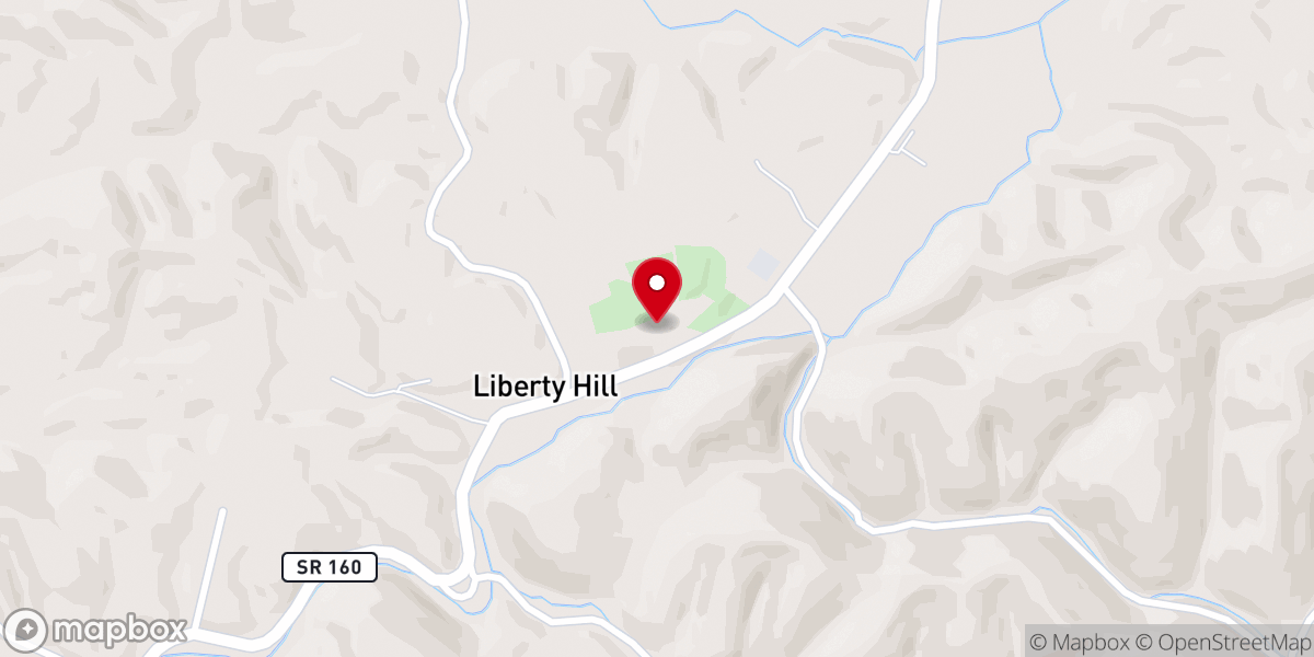 Map showing location of Centerview Missionary Baptist Church