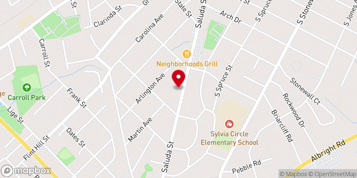 Map showing location of Faith Christian Ministires