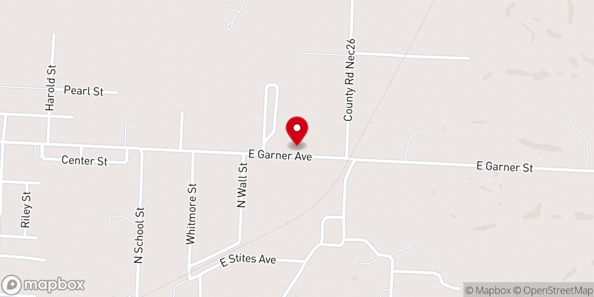 Map showing location of Goodman community building