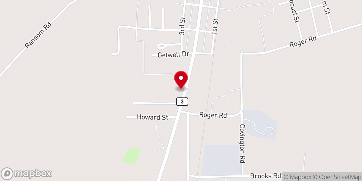 Map showing location of Marks Friendship Church