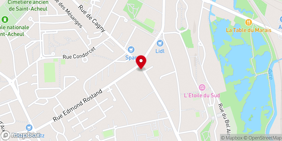 Map showing location of Église du Cœur-Immaculé de Marie d'Amiens (de la paroisse de Notre-Dame de Pentecôte)