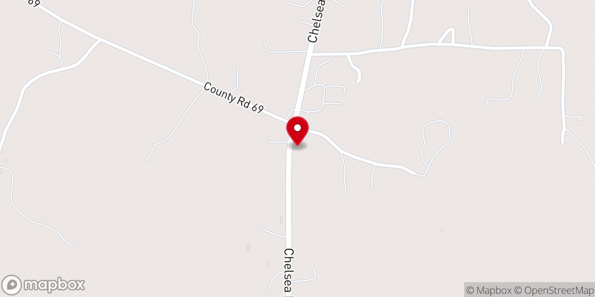 Map showing location of New Bethesby Church