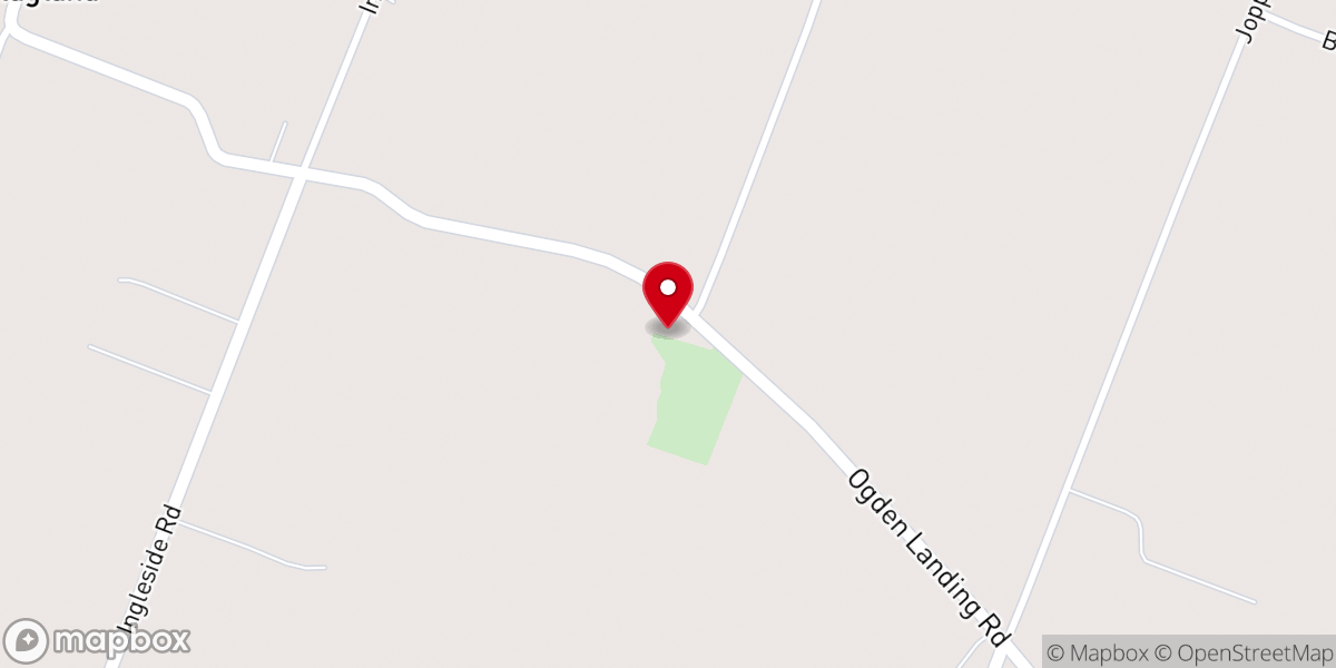 Map showing location of Newton Creek Baptist Church