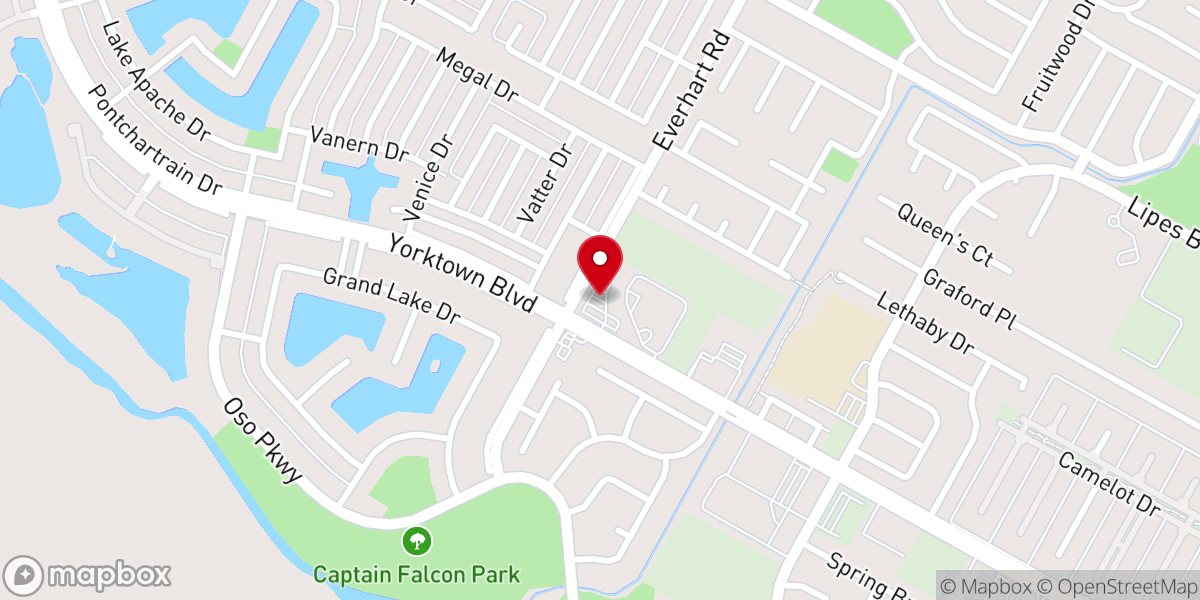 Map showing location of St John the Baptist Catholic Church