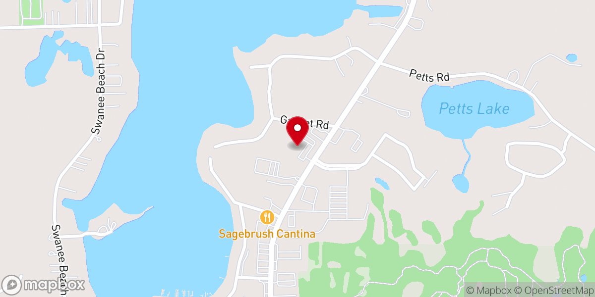 Map showing location of Transfiguration Lutheran Church
