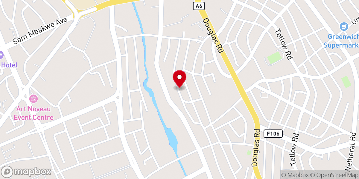 Map showing location of St Anthony Catholic Parish