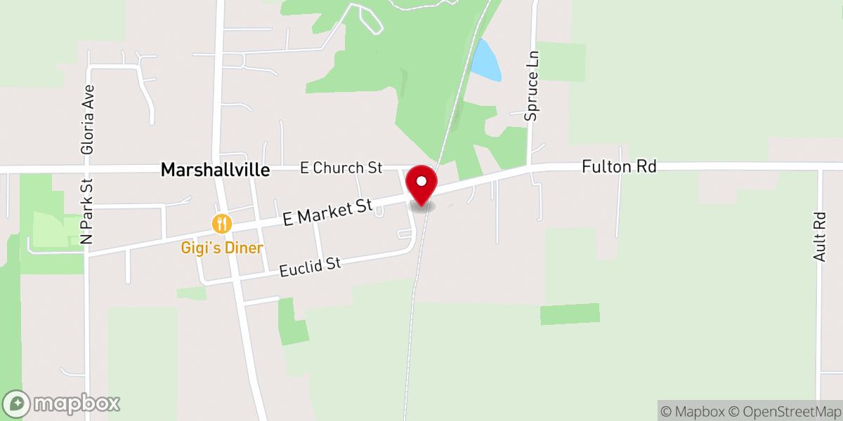 Map showing location of Robert Brooker Nature Preserve