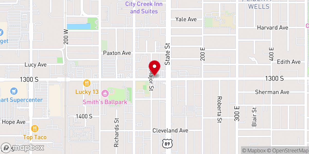 Map showing location of Free Wesleyan Church Of Tonga In Utah SUTTA