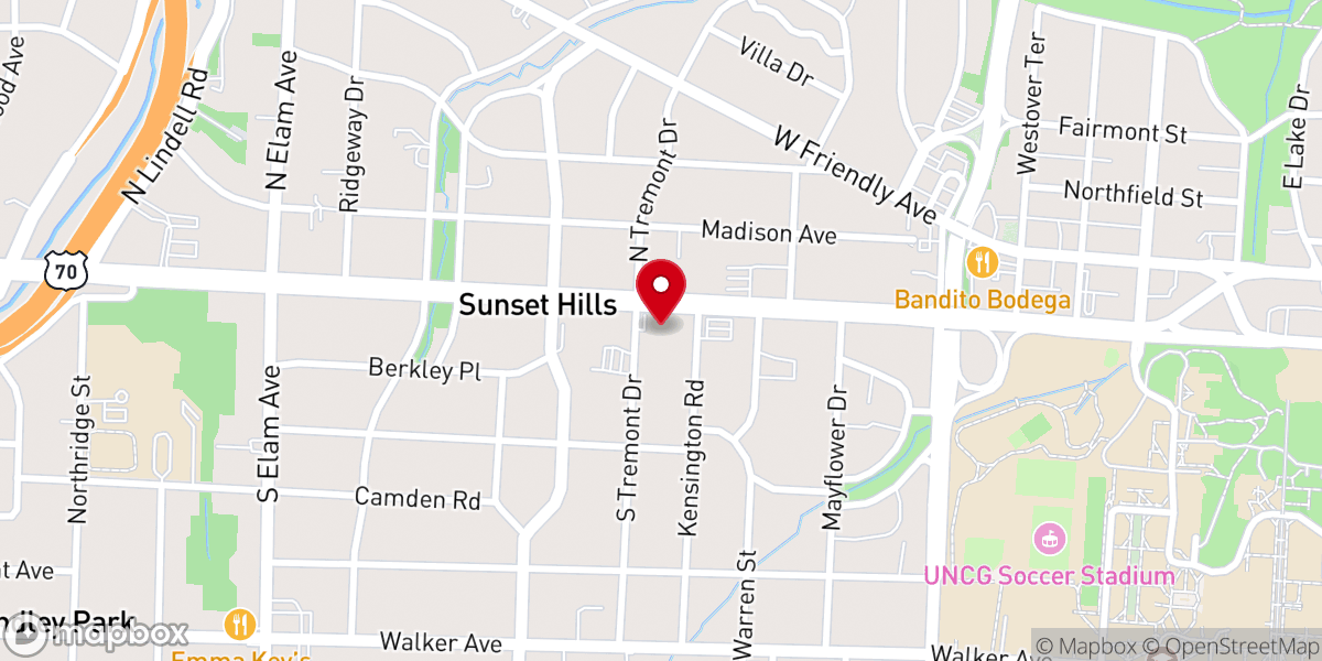 Map showing location of Saint Andrew's Episcopal Church