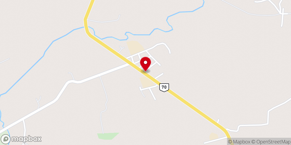 Map showing location of Our Lady of Lourdes Parish