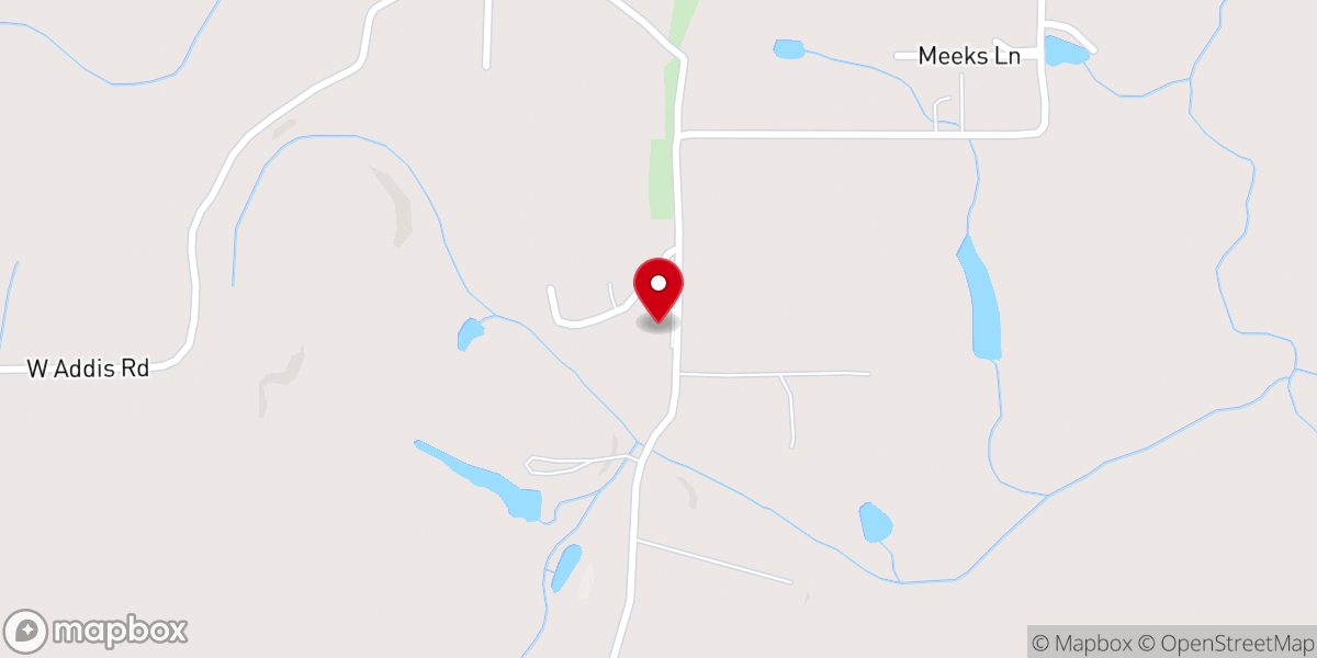 Map showing location of Dogwood Church