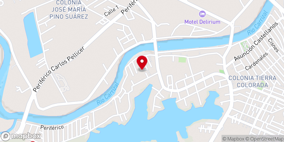 Map showing location of Iglesia evangelica pentecostes maranatha