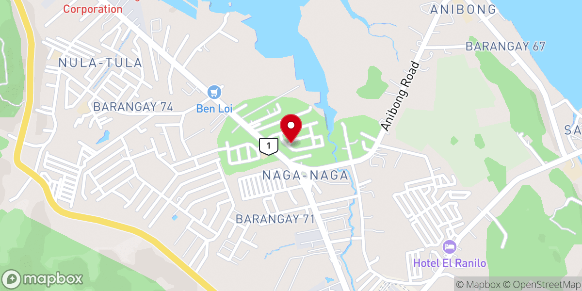 Map showing location of Saint Jude Thaddeus Parish