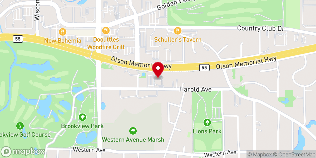 Map showing location of Spirit of Hope United Methodist Church