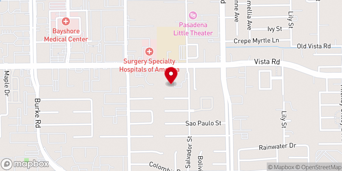 Map showing location of Iglesia de Dios Pentecostal M.I. Templo Bethel